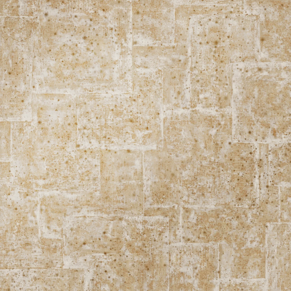 Quilt – Pale Gold – 60143 Metalltapete mit Quilt-Muster