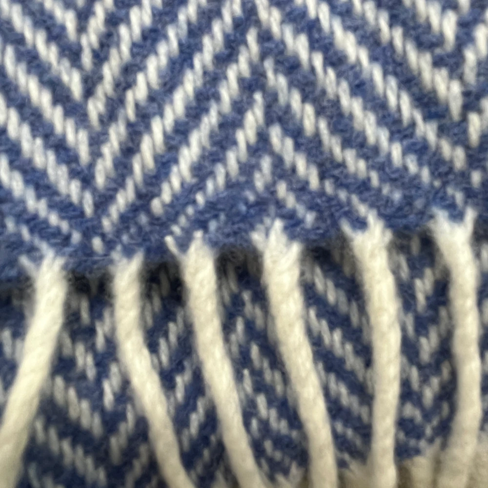 Plaid Cashmere Merino von Foxford - Blue Atlantic