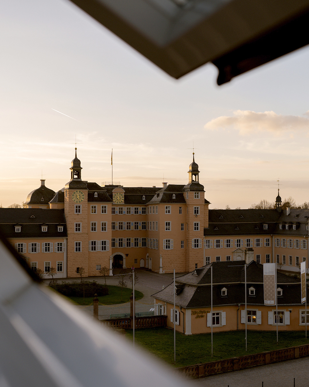 Blick aus der Ferienwohnung, Schloss Schwetzingen