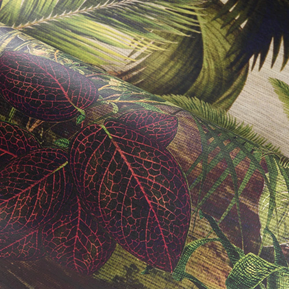 Rêverie Tropicale – Jungle Green – 26770 Exklusive Wandtapete mit Oasen-Panorama