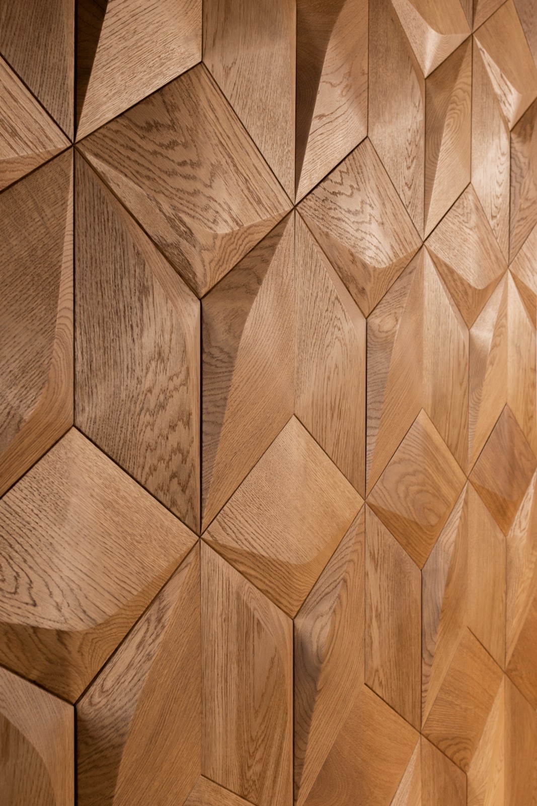 Wand-Design Rhombus Wandverkleidung Holz Exclusiv 3D