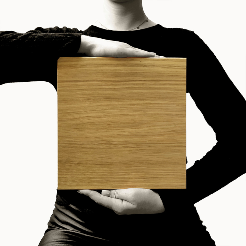 Wanddesign Quadrat (2D) - Muster Wandverkleidung Echtholz