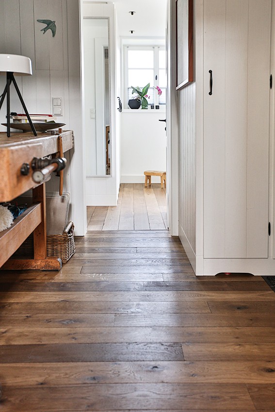 Landhausdielen Räuchereiche Antik Perpignan  Historisches Seehaus Antikparkett