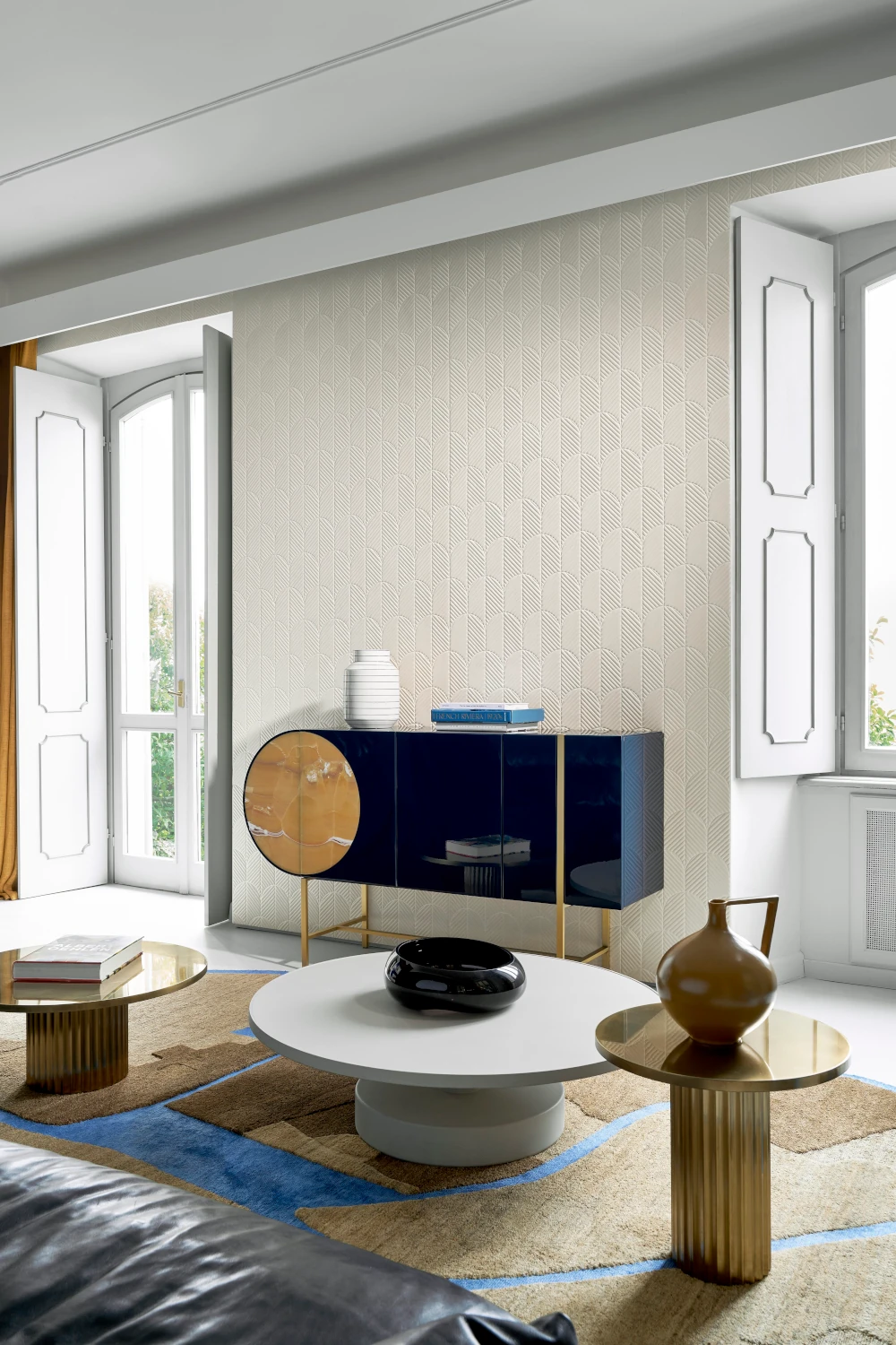 Anicca – Ecru – 72520 Japanisch inspirierte 3D-Wandbekleidung