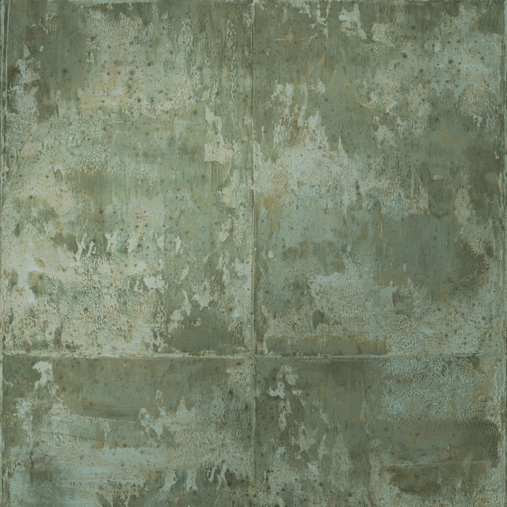 Platinum – Moss Green – 85501A Metalltapete mit verwitterter Optik