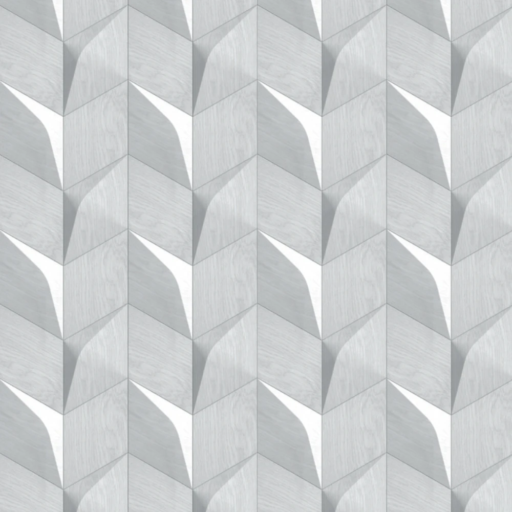 Wanddesign mit Rhombus Minus 3D Wandverkleidung Echtholz