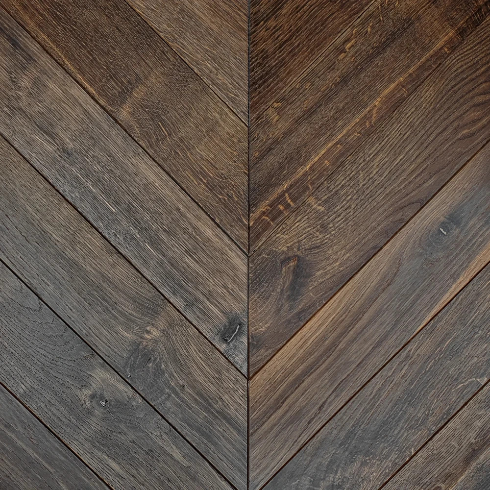 Französisches Fischgrät Eiche Toulon Dark Räuchereiche dunkelbraun