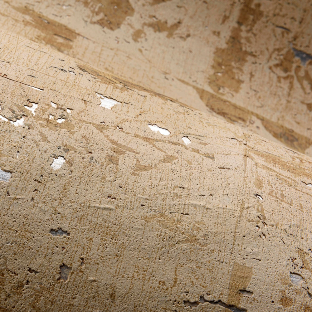 Éclat – Tan – 48045 Exklusive Tapete mit Korkschicht und Metallglanz