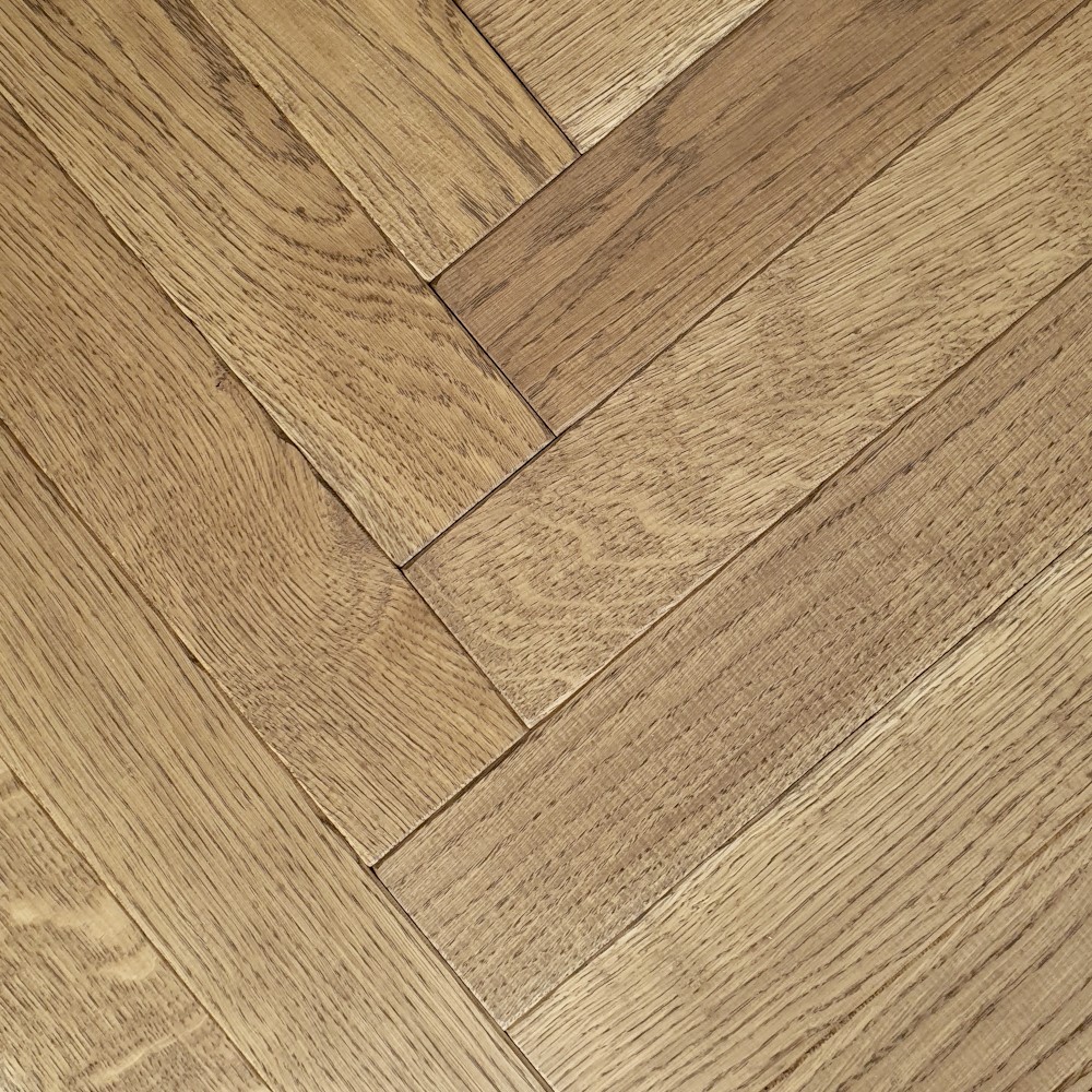 Fischgrät Eiche Antik Walnut Horse  Braunes Antikparkett