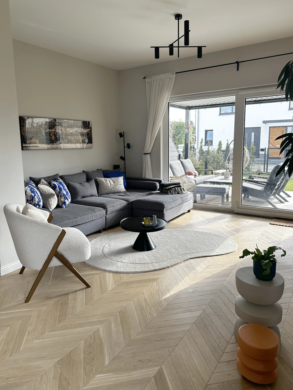 Französisches Fischgrät-Parkett Eiche Antik Creamy Horse