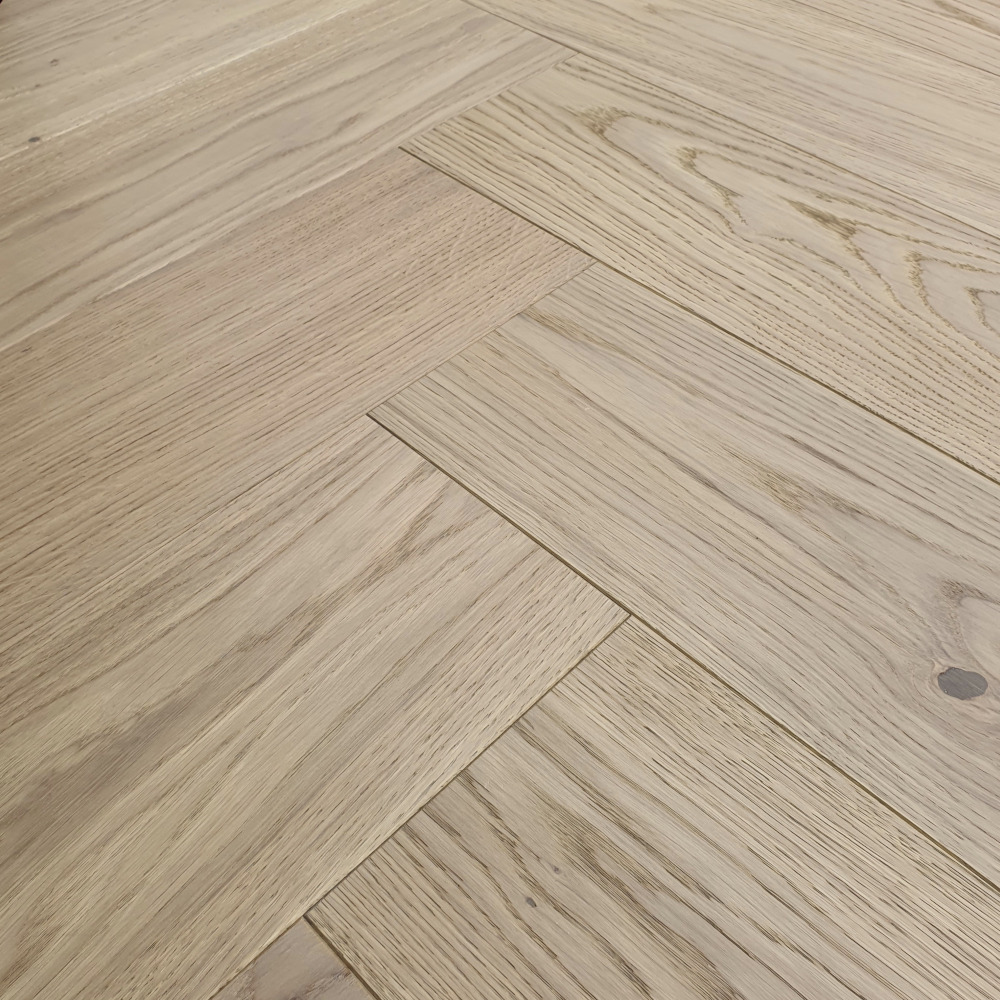 Fischgrätparkett Eiche "Prestige Shell" Helles Fischgrät, Kooperationspartner, Hartwachsöl