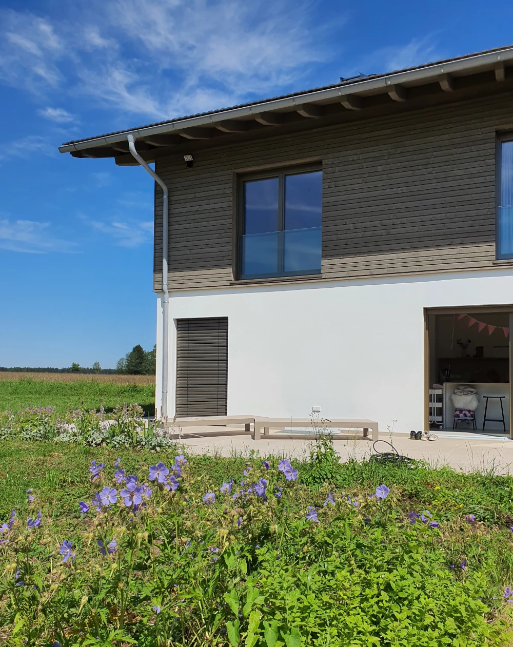 Wohnhaus mit Französischem Fischgrät, Außenansicht