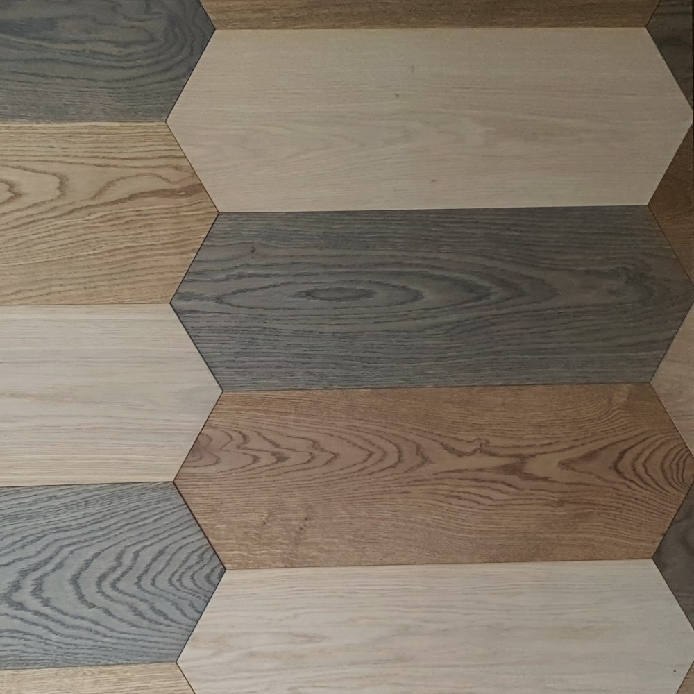 Designparkett mit trapezoider Form Designparkett Kathedrale