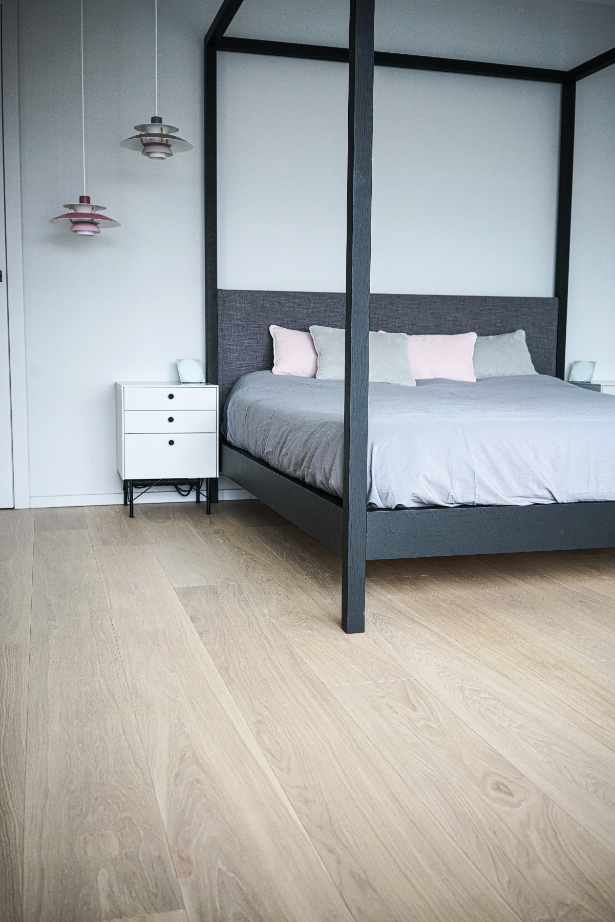 Landhausdielen Eiche Superwhite Helle Eichendielen Schlafzimmer