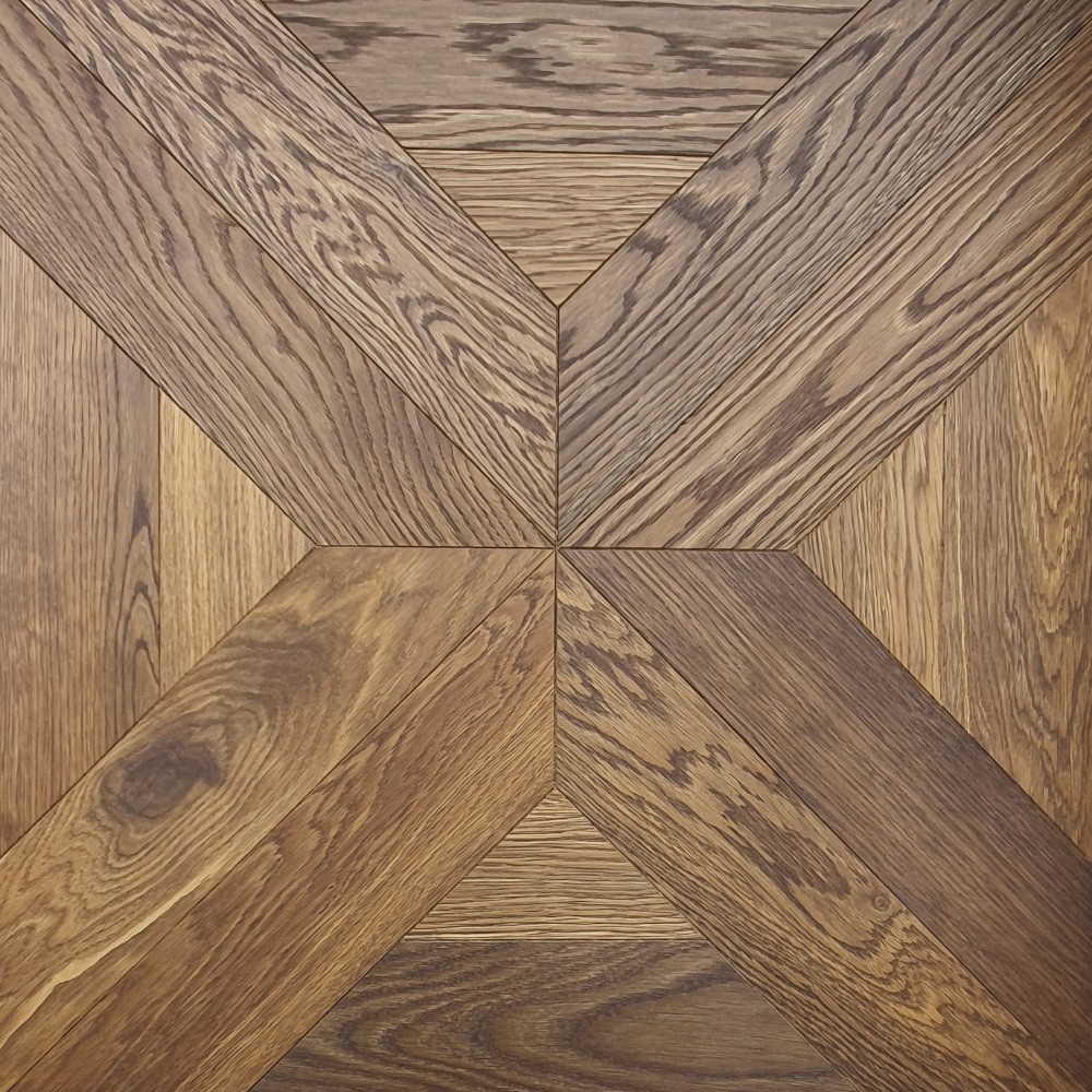 Tafelparkett Eiche Cigar (Croce - Design 4) Räuchereiche, Designparkett