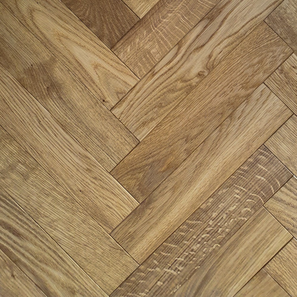 Fischgrät Antik Smoky Horse - Caramel, Sortierung Natur Räuchereiche, antik bearbeitet