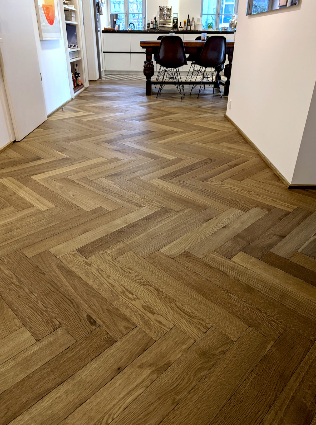 Fischgrät Eiche Antik Perpignan Antikparkett Räuchereiche