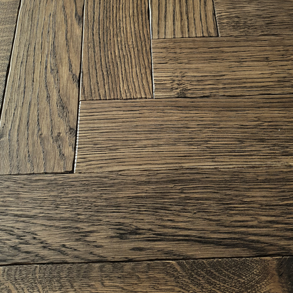 Fischgrät Eiche Antik Almond Horse Braunes Fischgrätparkett Herringbone Antikparkett