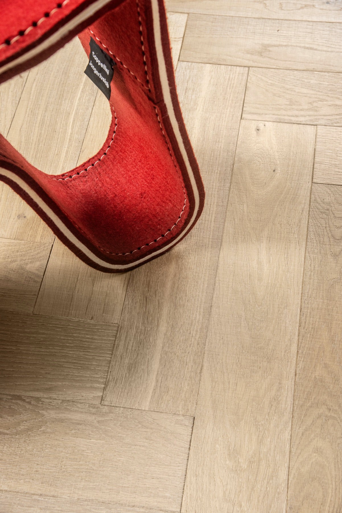 Fischgrät Cristal Grey Sägerau Eiche angeräuchert grau-braun