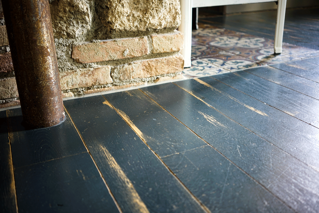 Vintage-Dielen Loft Dunkel Dunkle Vintage Dielen aus Eiche