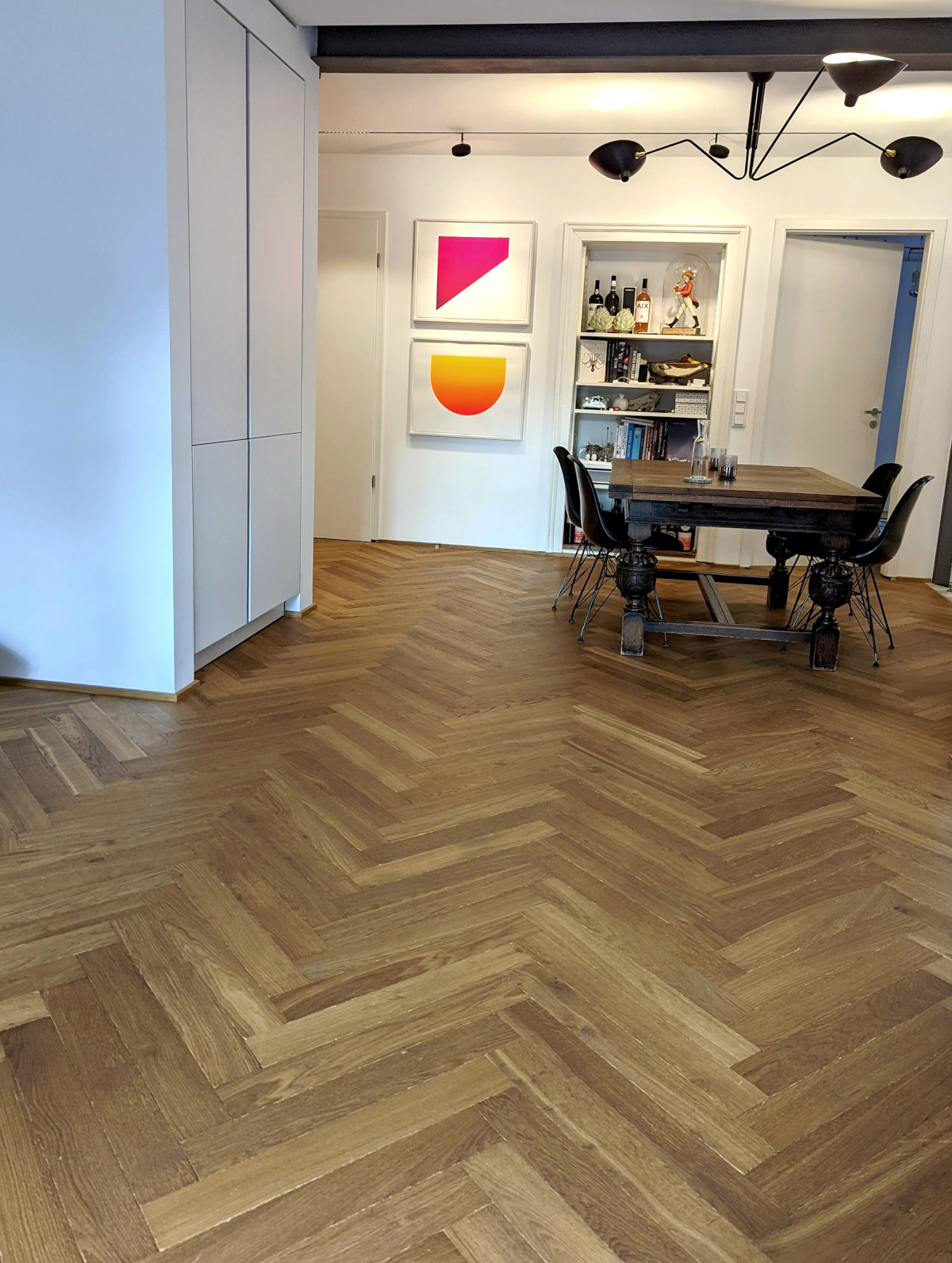 Fischgrät Eiche Antik Perpignan Antikparkett Räuchereiche