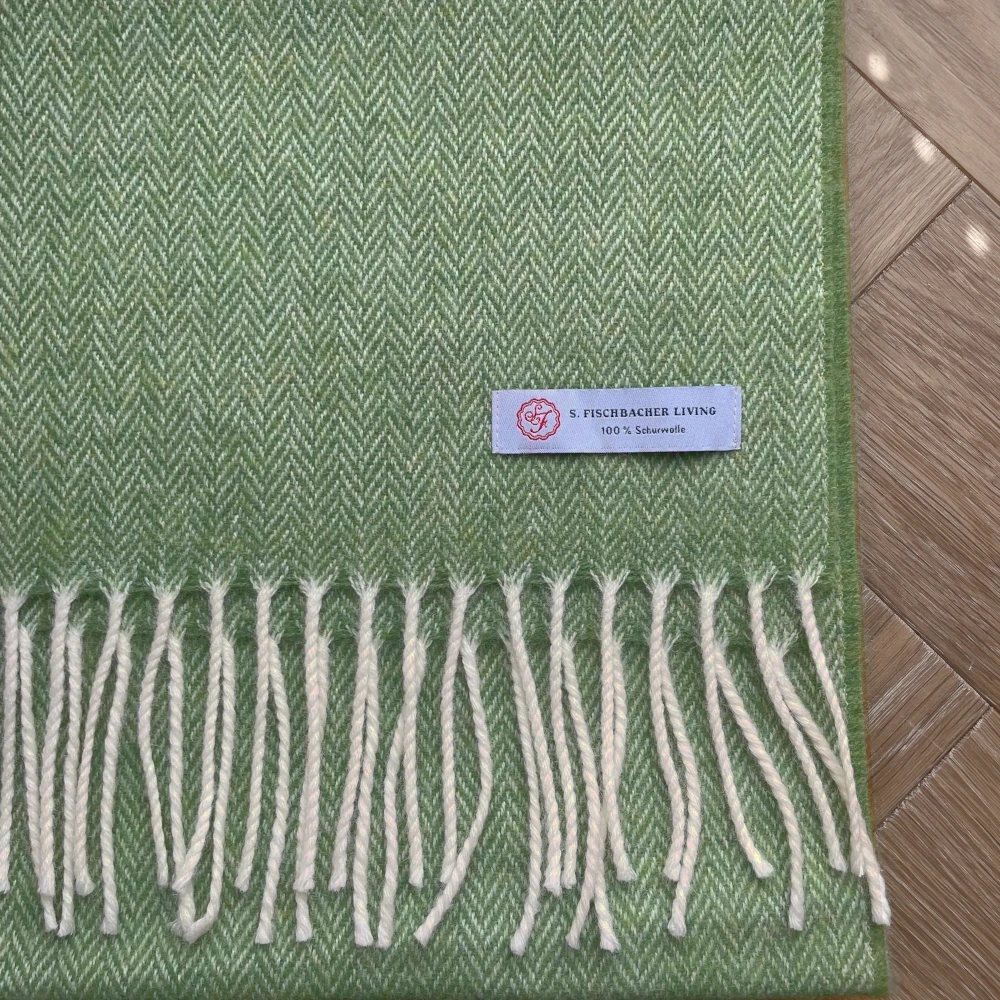 Weicher Wollschal aus Schurwolle, Irish Vibes Grüner Wollschal