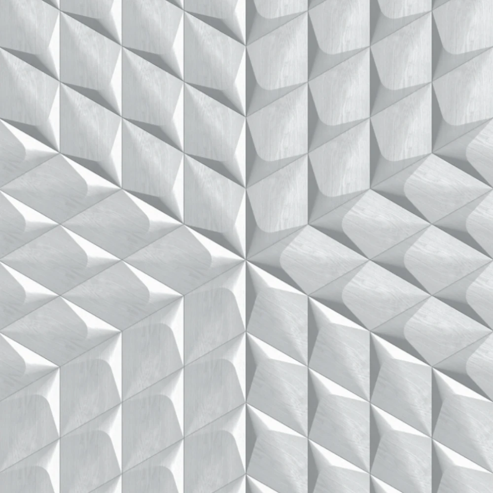Wanddesign mit Rhombus Plus 3D Wandverkleidung Echtholz
