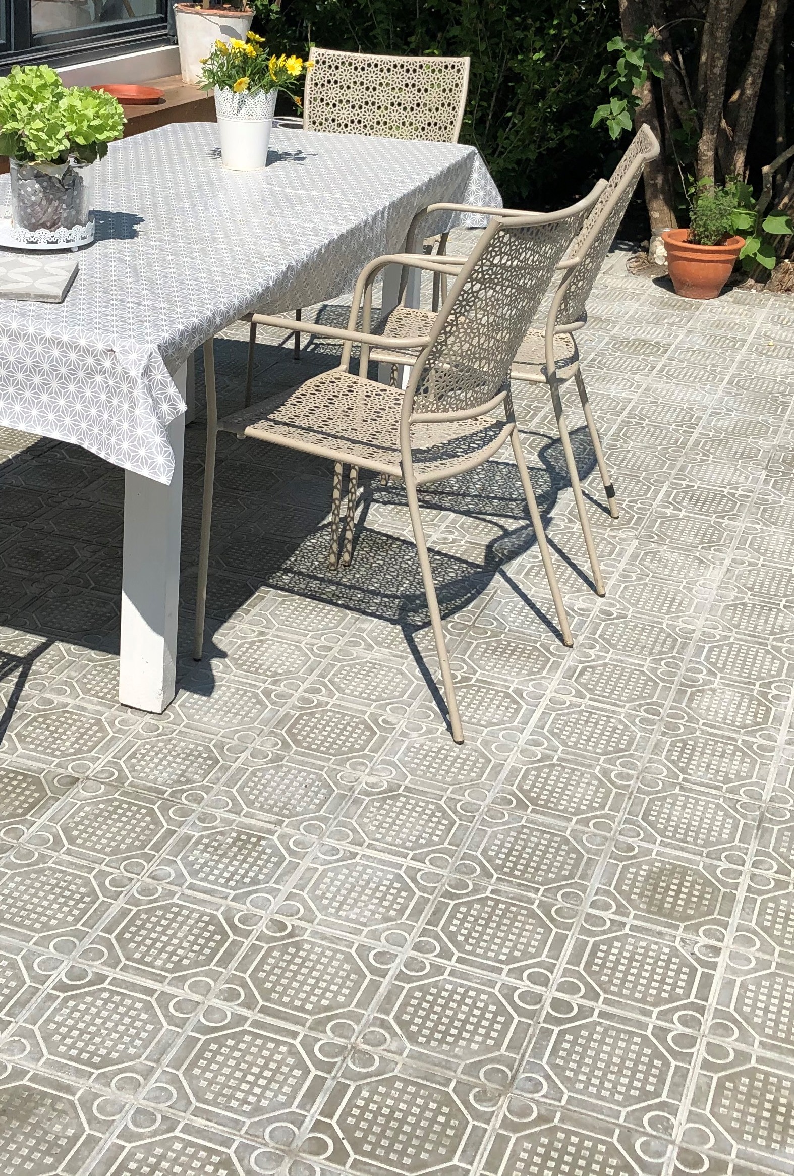 Trottoirplatten Terrasse