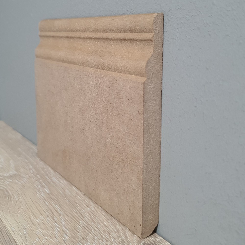 Sockelleiste Bari roh/unbehandelt, 13 x 120 mm unbehandelte Profilleiste MDF