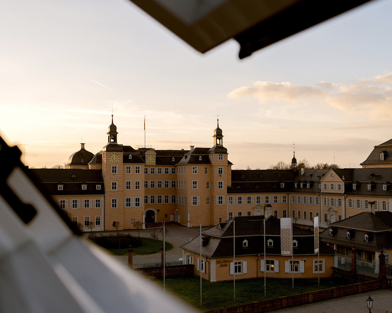 Blick aus der Ferienwohnung, Schloss Schwetzingen