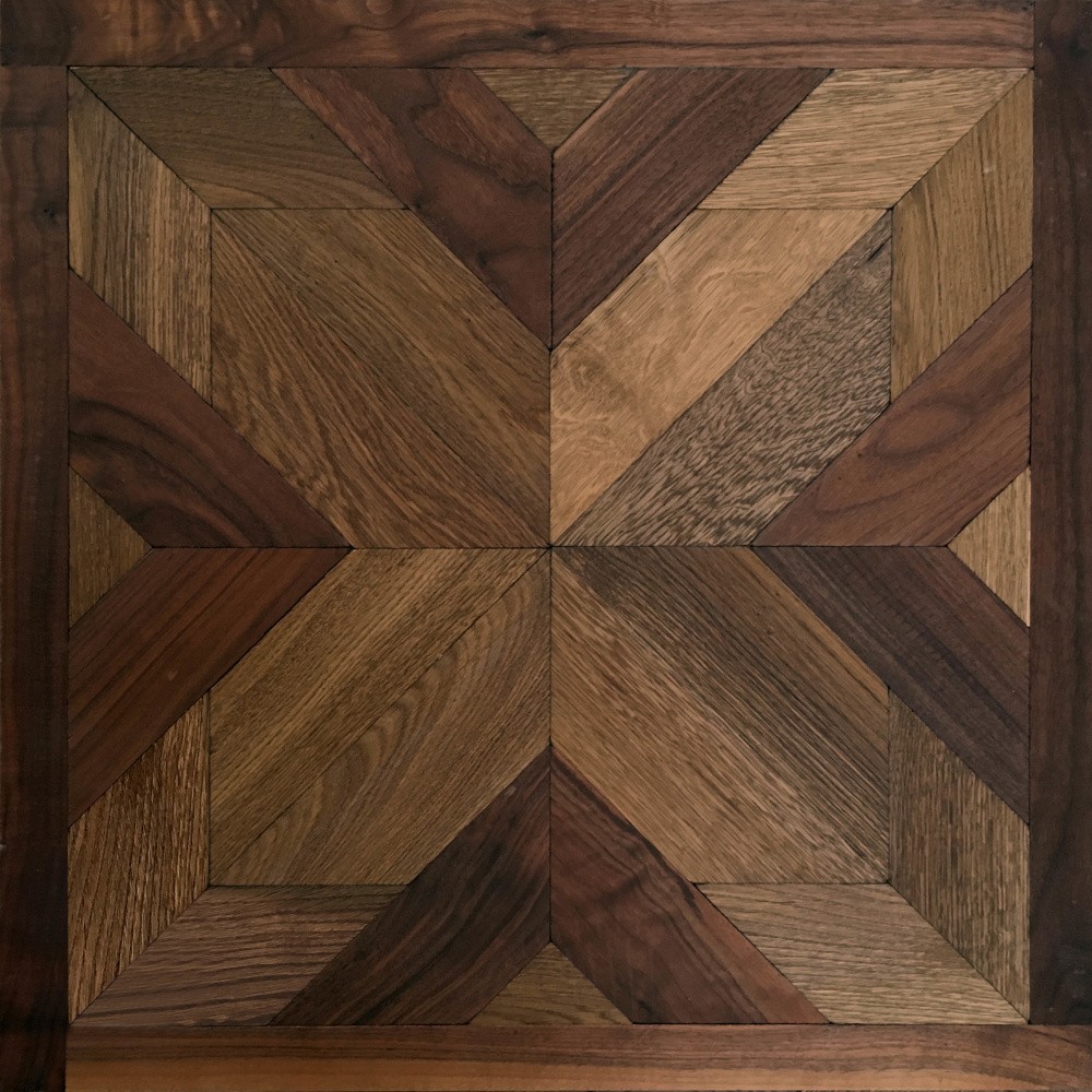 Tafelparkett Croce - Design 2, Eiche + Walnuss Parkett-Tafel