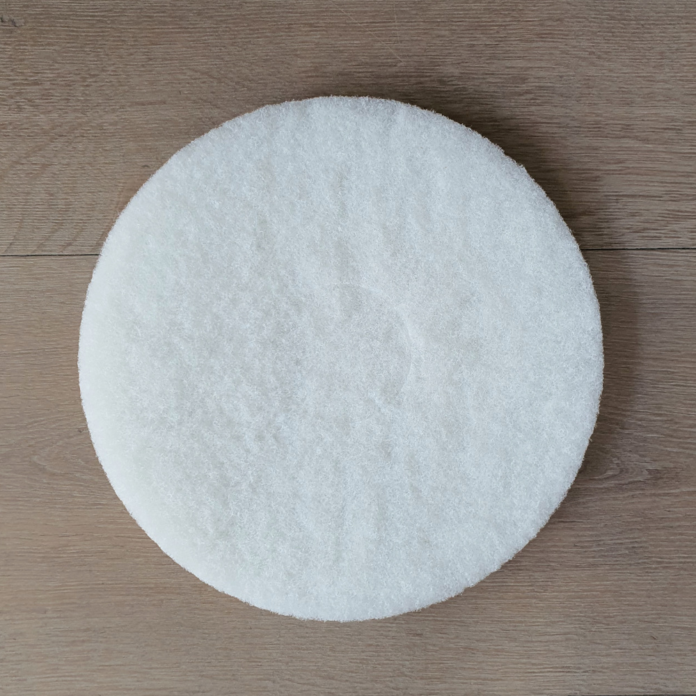 Superpad weiß, Durchmesser 33 cm Polieren, Einarbeiten Öl