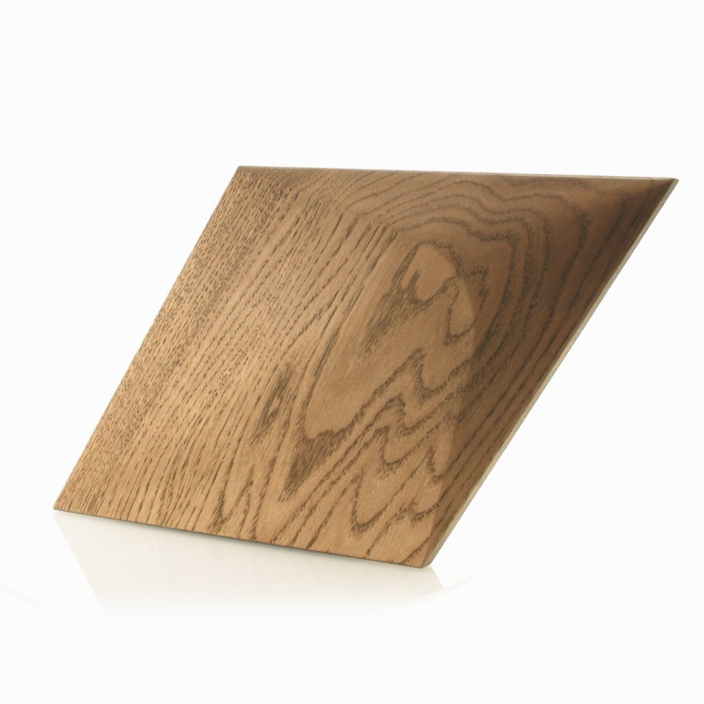 Wanddesign 3D Rhombus Plus, Eiche dunkelbraun, geölt Wandverkleidung Echtholz