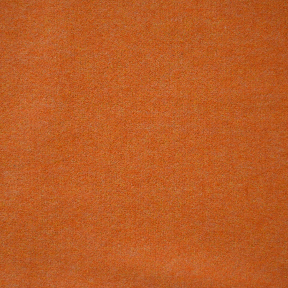 Plaid Lambswool Reversible - Mandarine Orange Irische Wolldecke Schurwolle zweifarbig