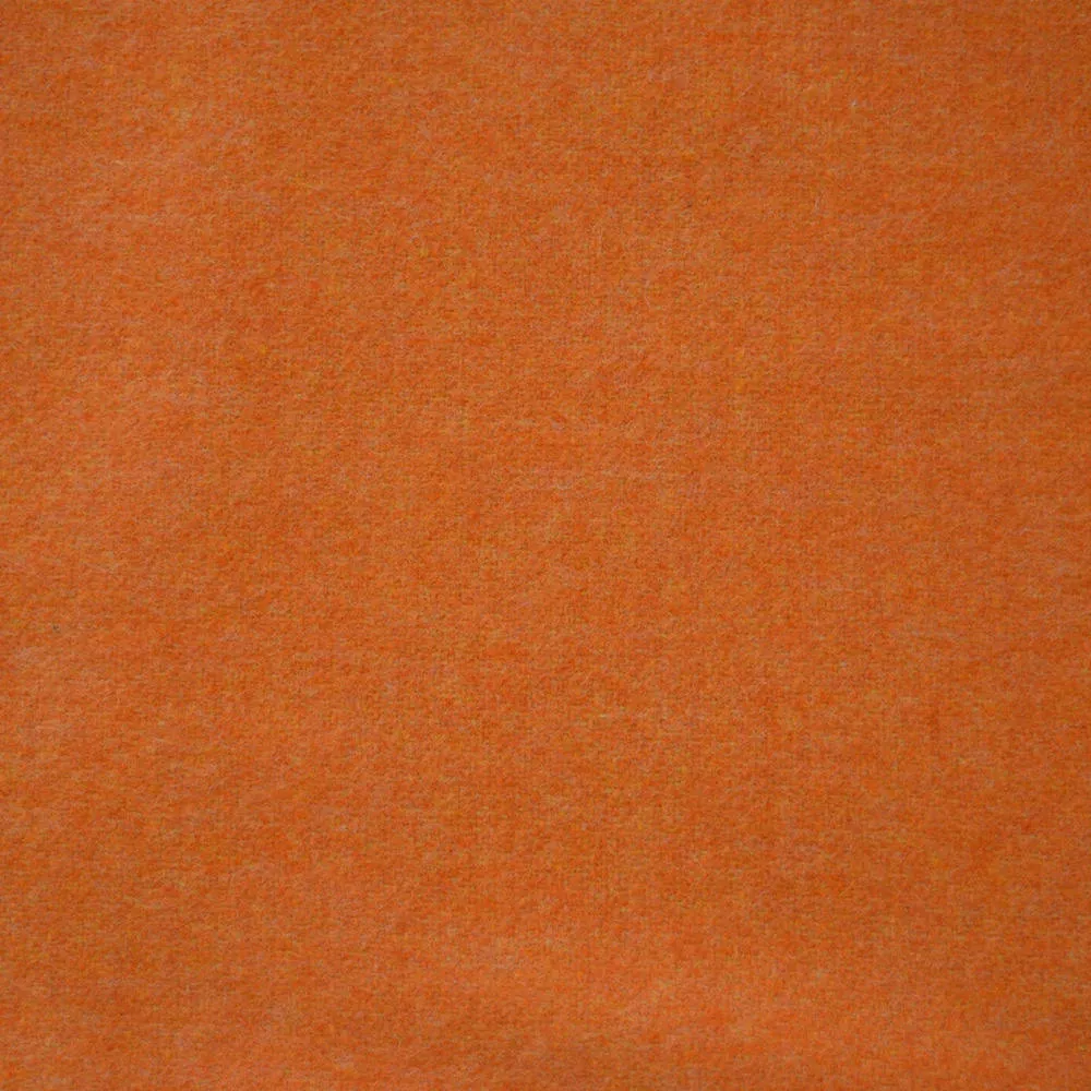 Orange Irische Wolldecke Schurwolle zweifarbig