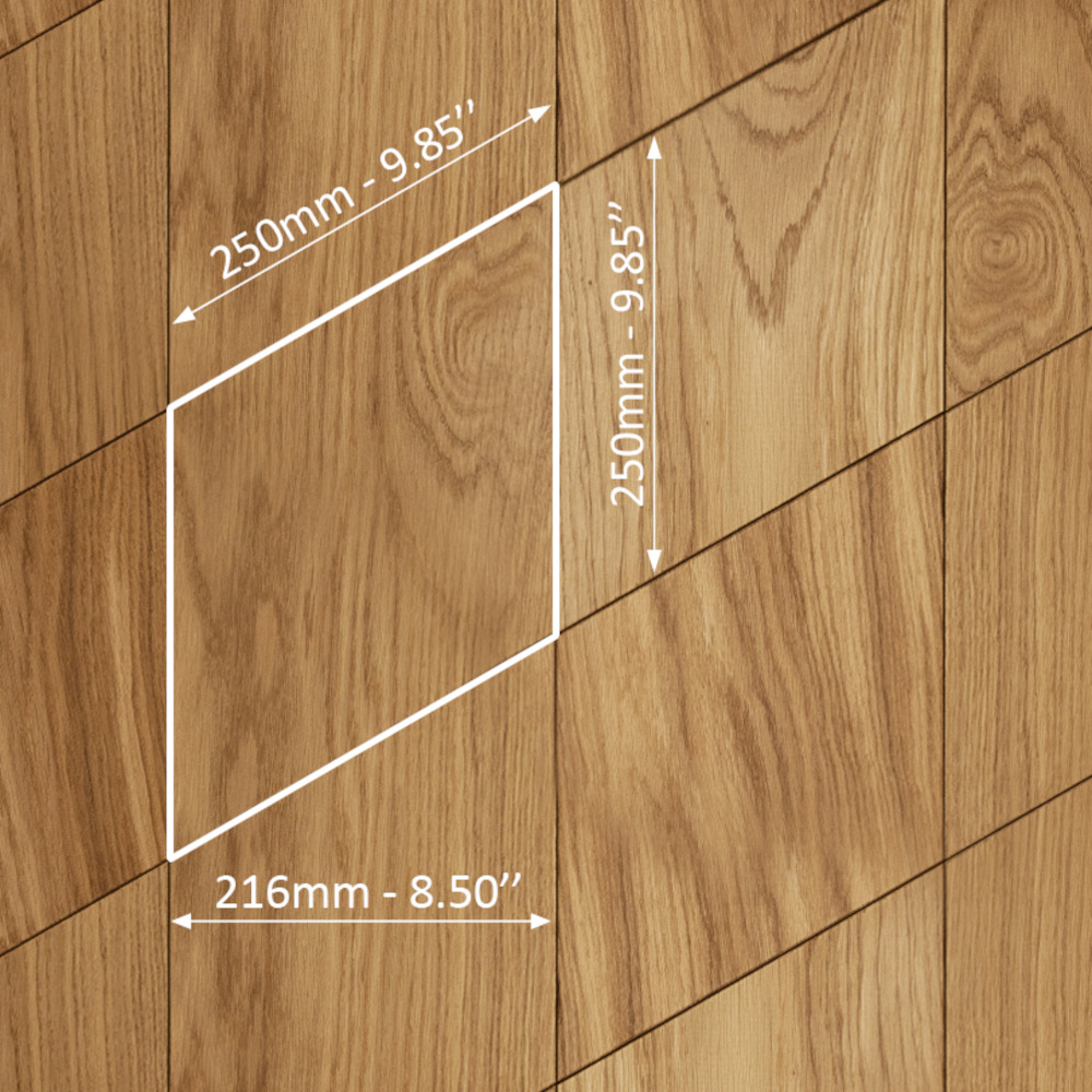 Wanddesign Karo (2D) - Maße Wandverkleidung Echtholz