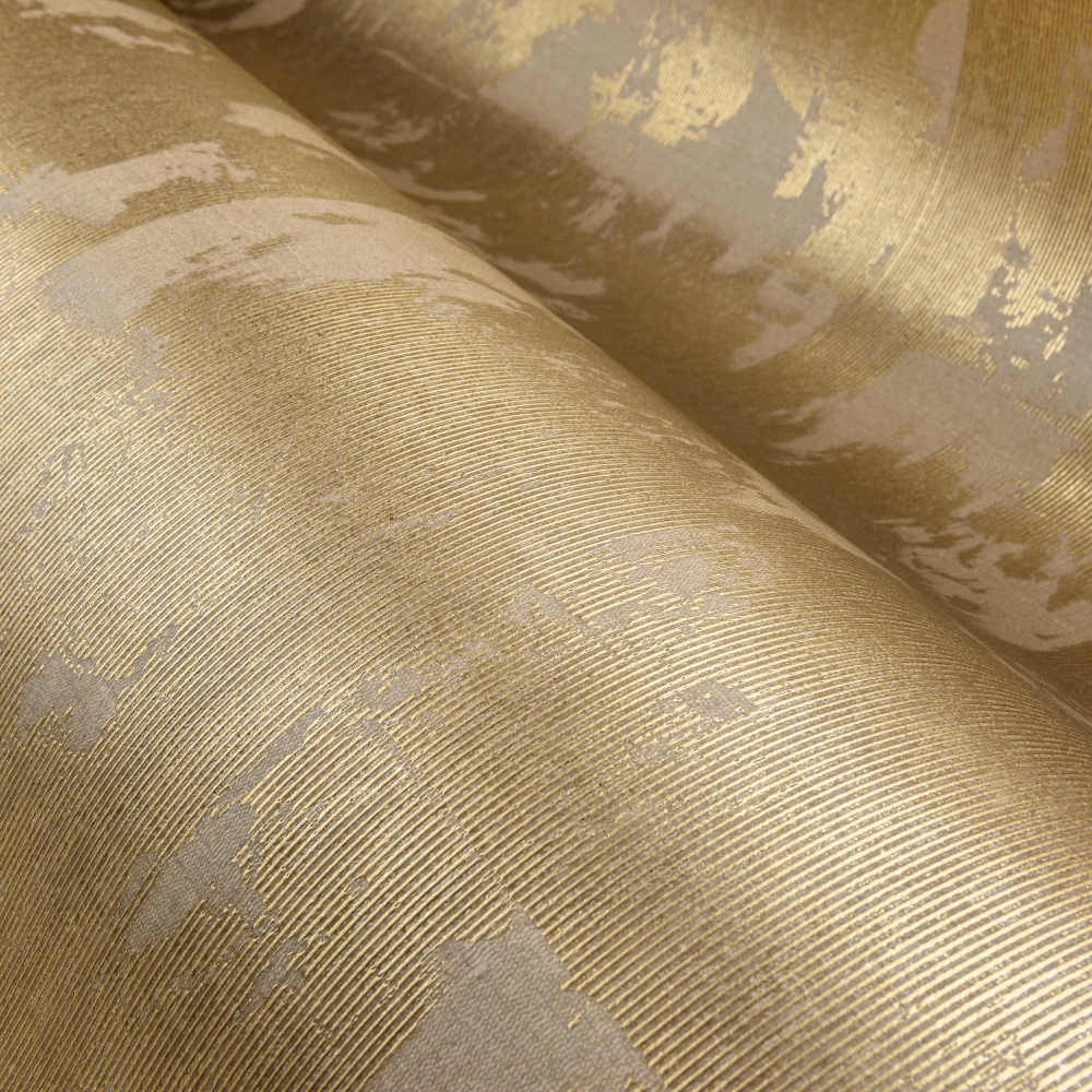 Glowing Patina – Cream – 90524 Vintage-Tapete mit Gold- und Silbertönen