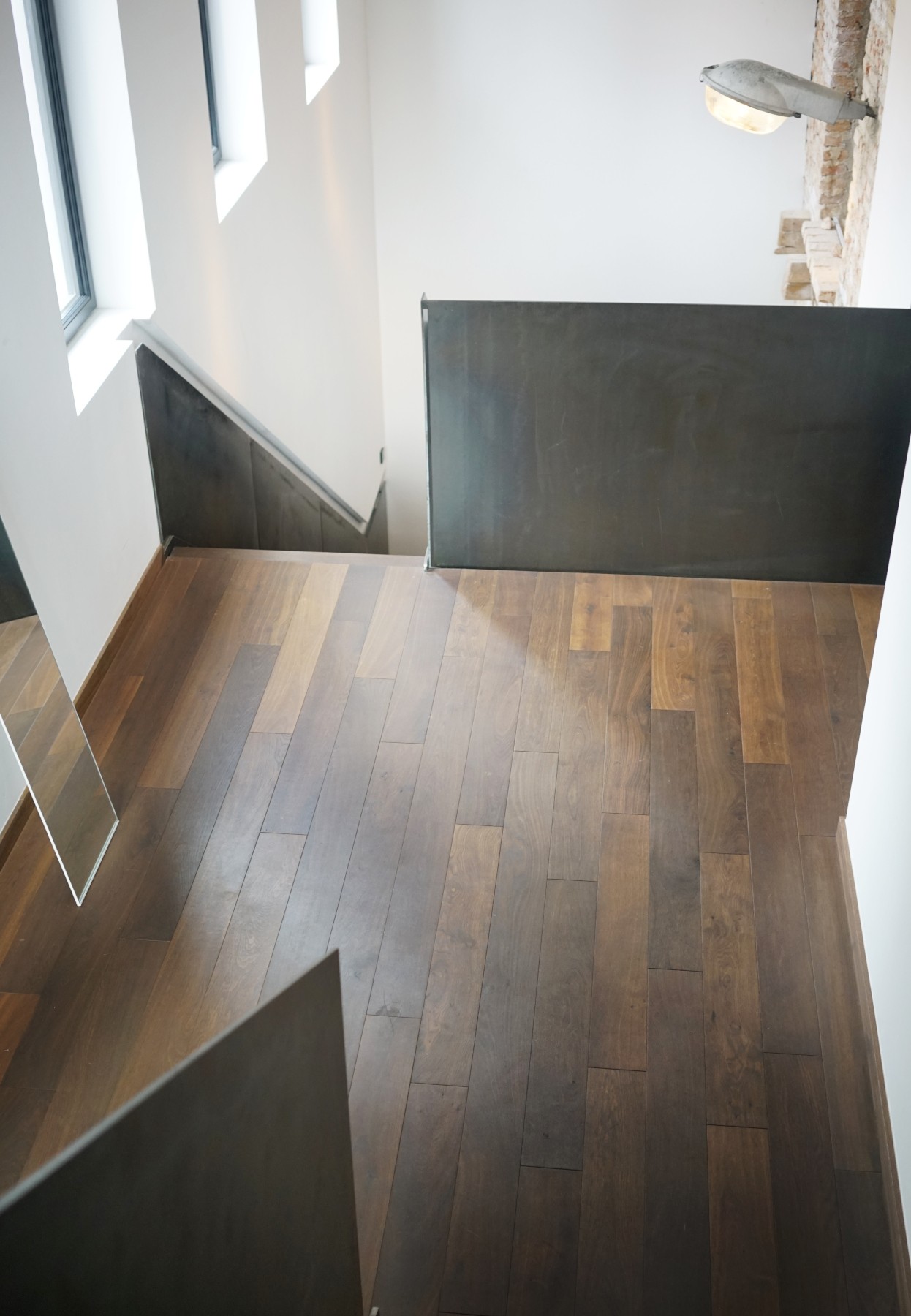 Geräucherte Landhausdielen Eiche Treppenhaus