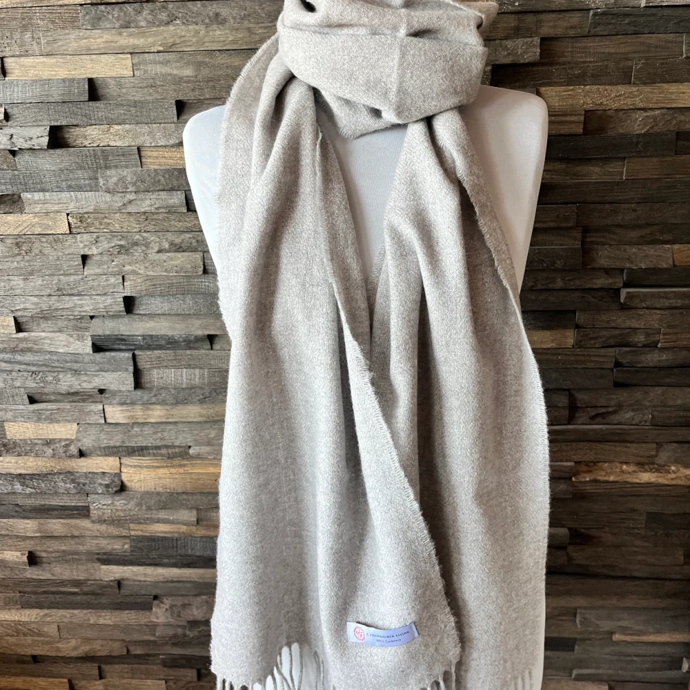 Cashmere Schal - 100 % Cashmere - Classic Grey Grauer Schal Kaschmirwolle