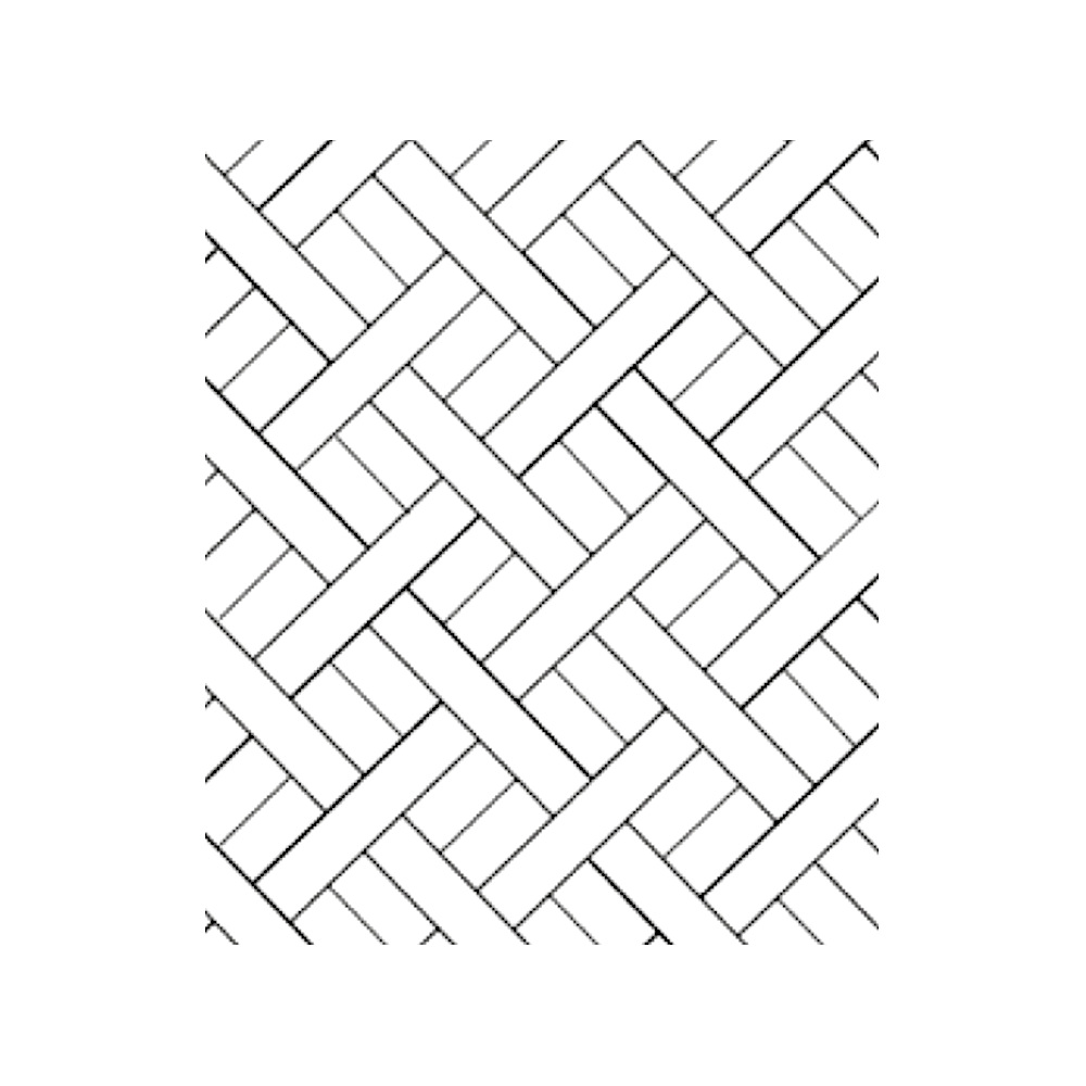 Verlegemuster Flechtmuster (Rechteck) Unique Designparkett: Flechtmuster (Rechteck)