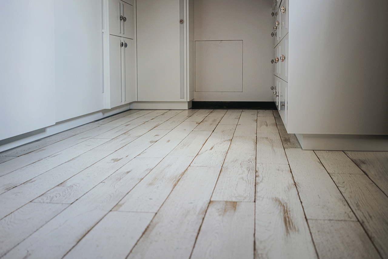 Vintage-Dielen Loft Weiß Helle Vintage Dielen aus Eiche Kinderzimmer