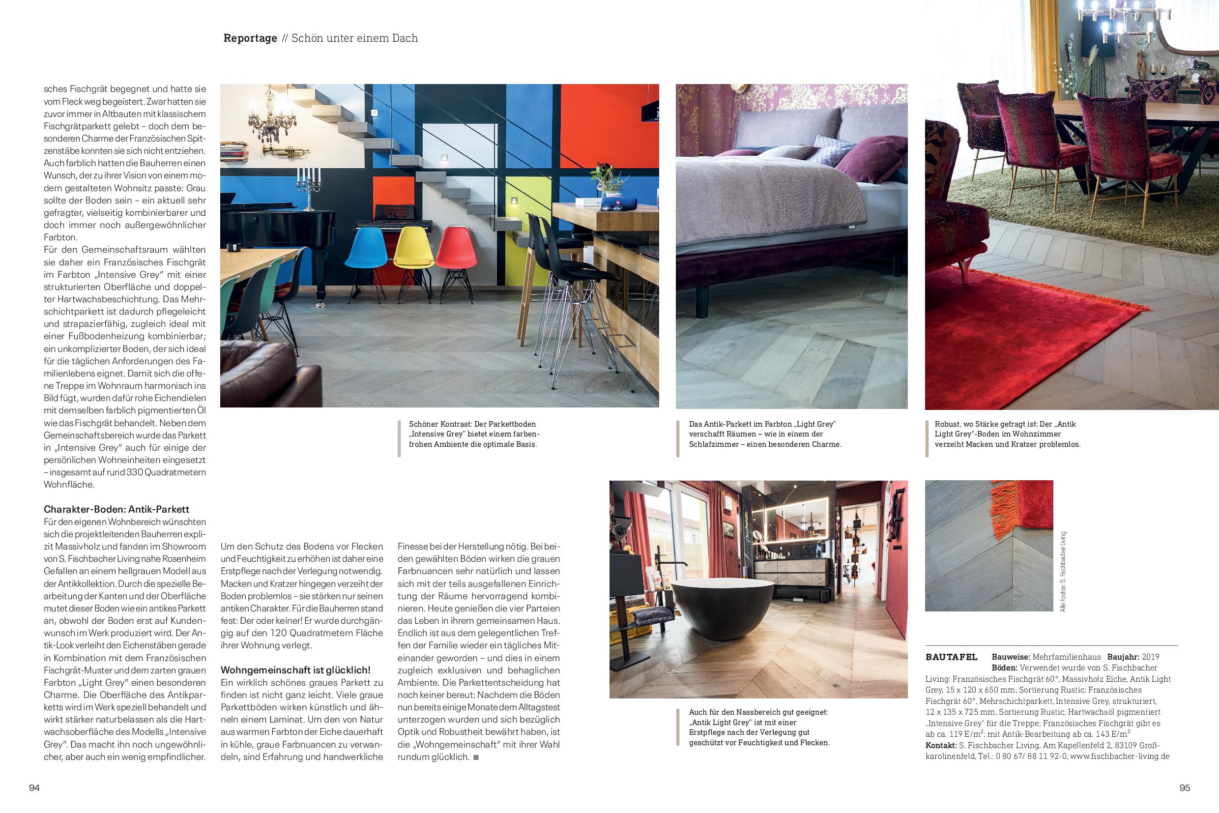 Das Einfamilienhaus - Presseartikel Franz. Fischgrät