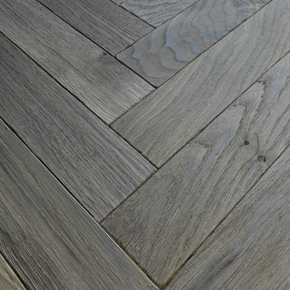 Fischgrät Antik Smoky Horse - Fossil Grey, Sortierung Natur Eiche Antik Smoky Horse - Fossil Grey (geräuchert)