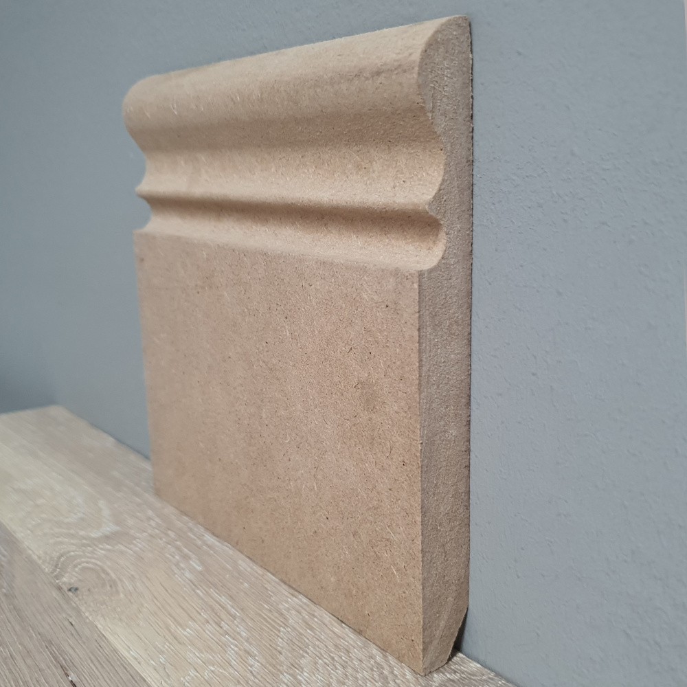 Sockelleiste Genova roh / unbehandelt rohe MDF Leiste zum Lackieren