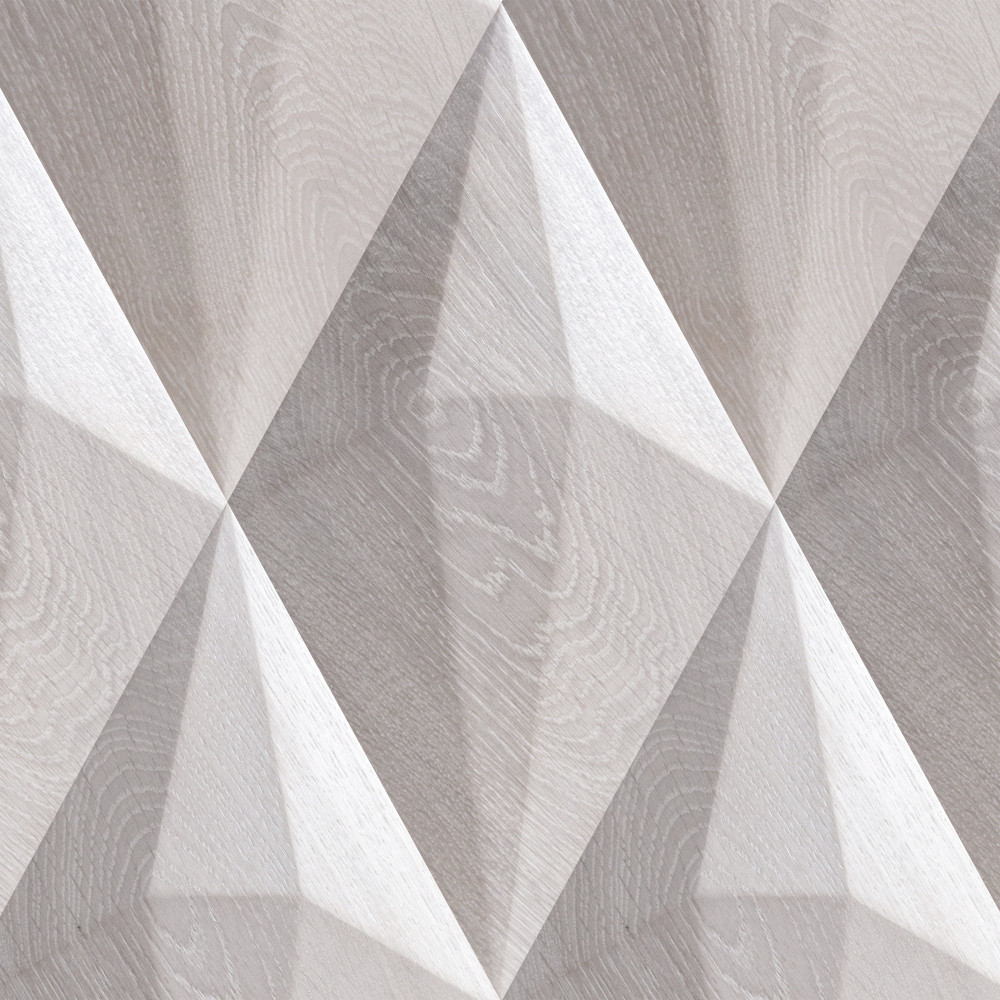 Wanddesign 3D Diamant Eiche weiß, geölt Wandverkleidung Exklusiv Echtholz