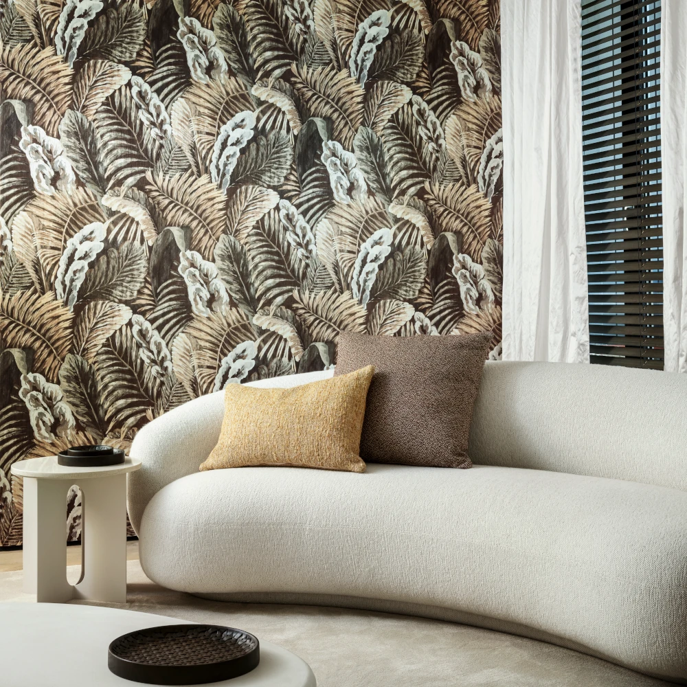 Verdure – Winter Garden – 26762 Exklusive Wandtapete mit Dschungelmotiv im Wohnzimmer