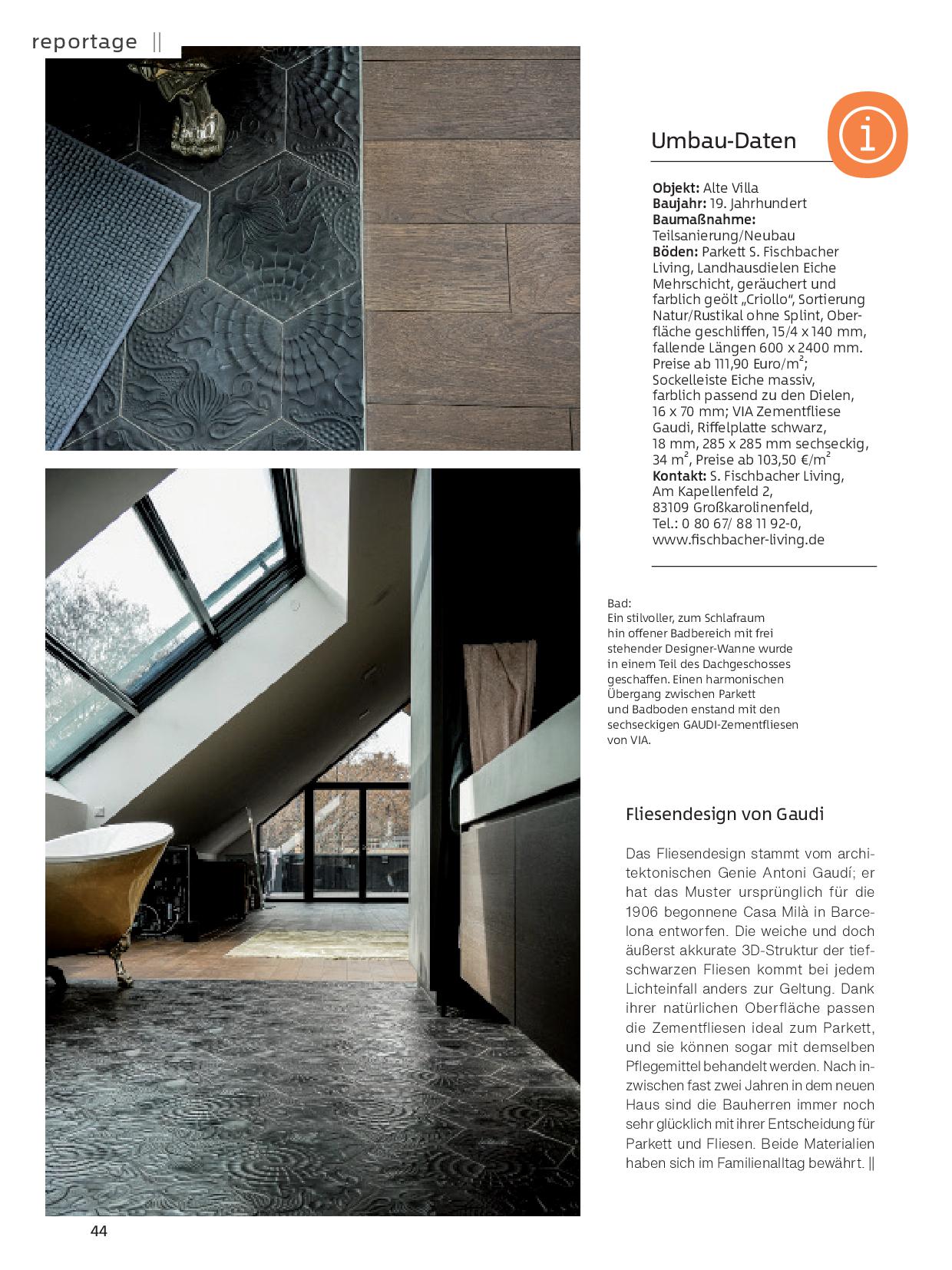 Reportage Umbauen und Modernisieren Reportage Villa München Dielen Räuchereiche