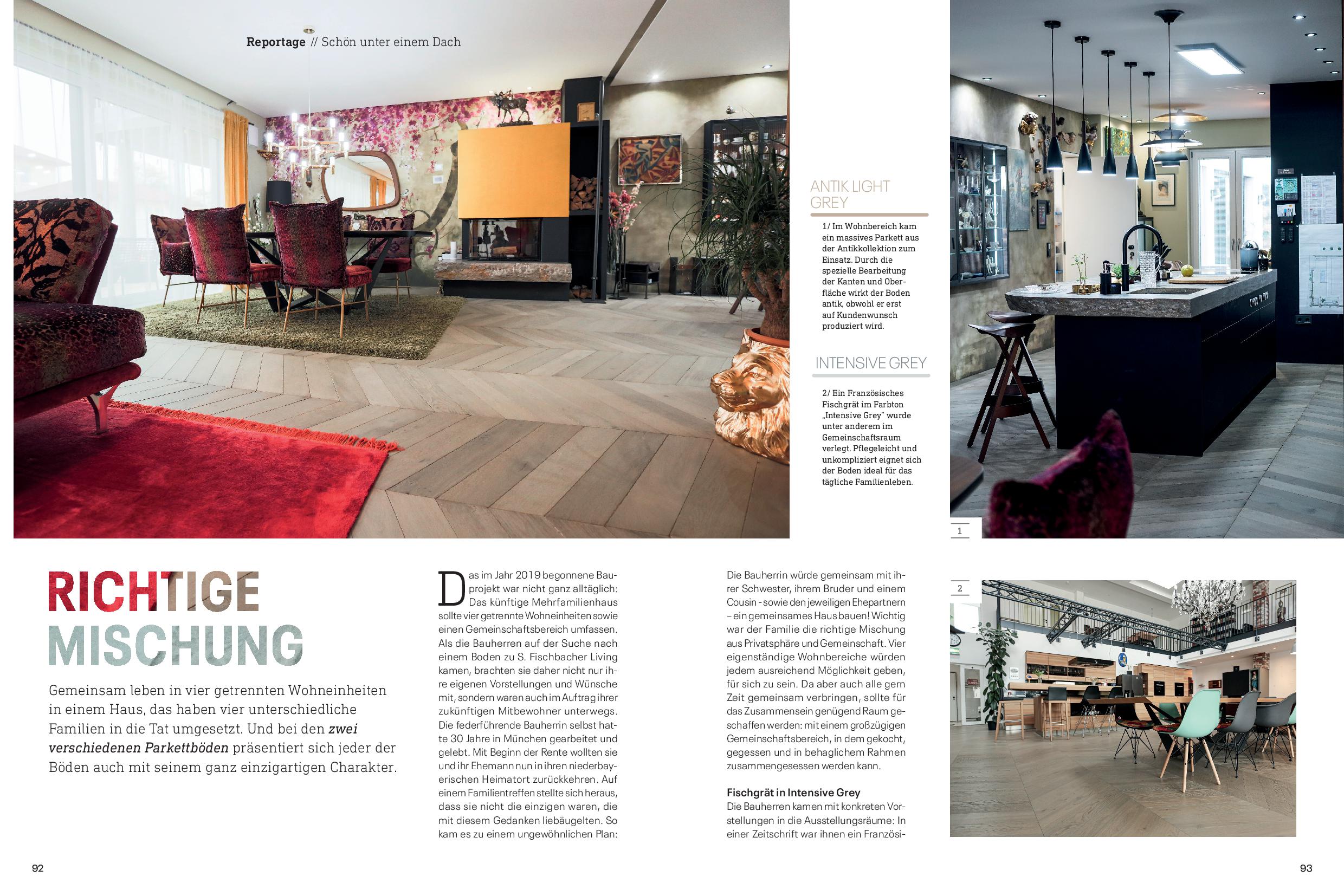 Das Einfamilienhaus - Presseartikel Franz. Fischgrät