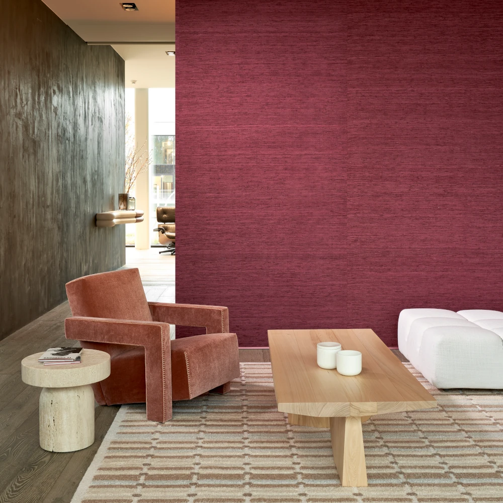 Pure Silk – Indian Red – 86529 Wohnzimmer mit Seidentapete