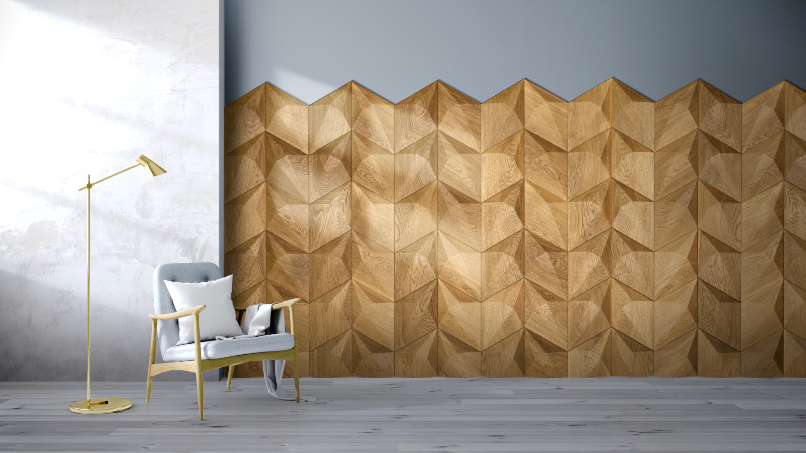 Wandverkleidung 3D  Wandverkleidung Holz Exclusiv 3D